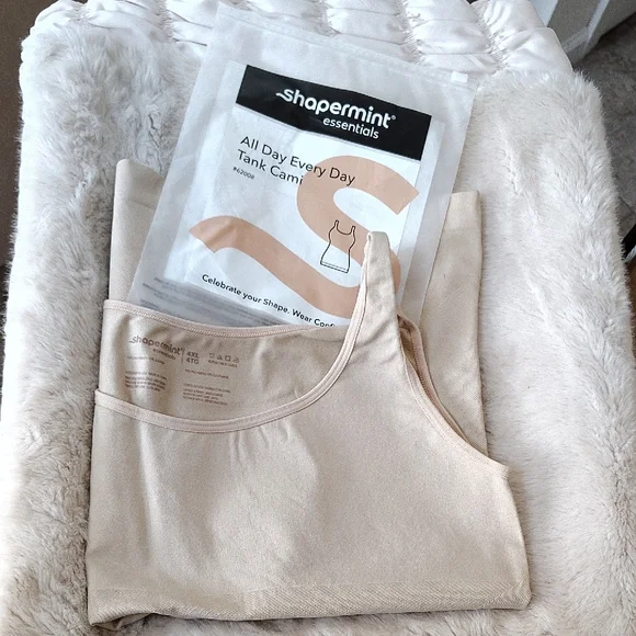 NWT, Shapermint Essentials Tan Cami, Plus Size - Picture 1 of 4